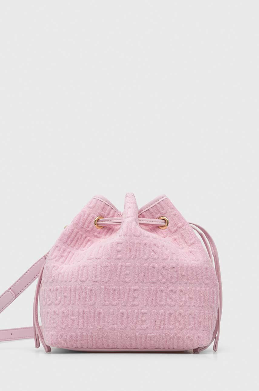 Love Moschino poseta culoarea roz - Pled.ro