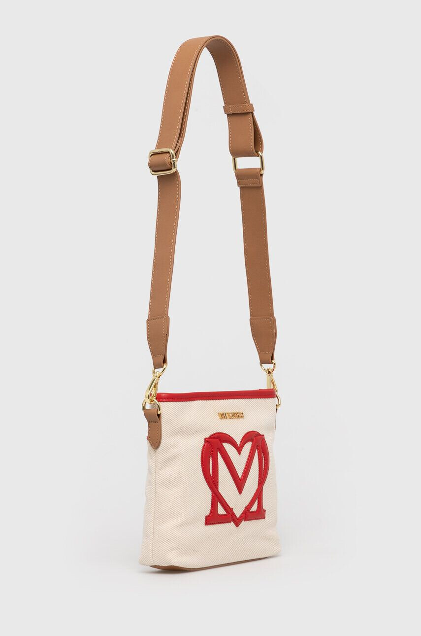 Love Moschino poseta culoarea bej - Pled.ro