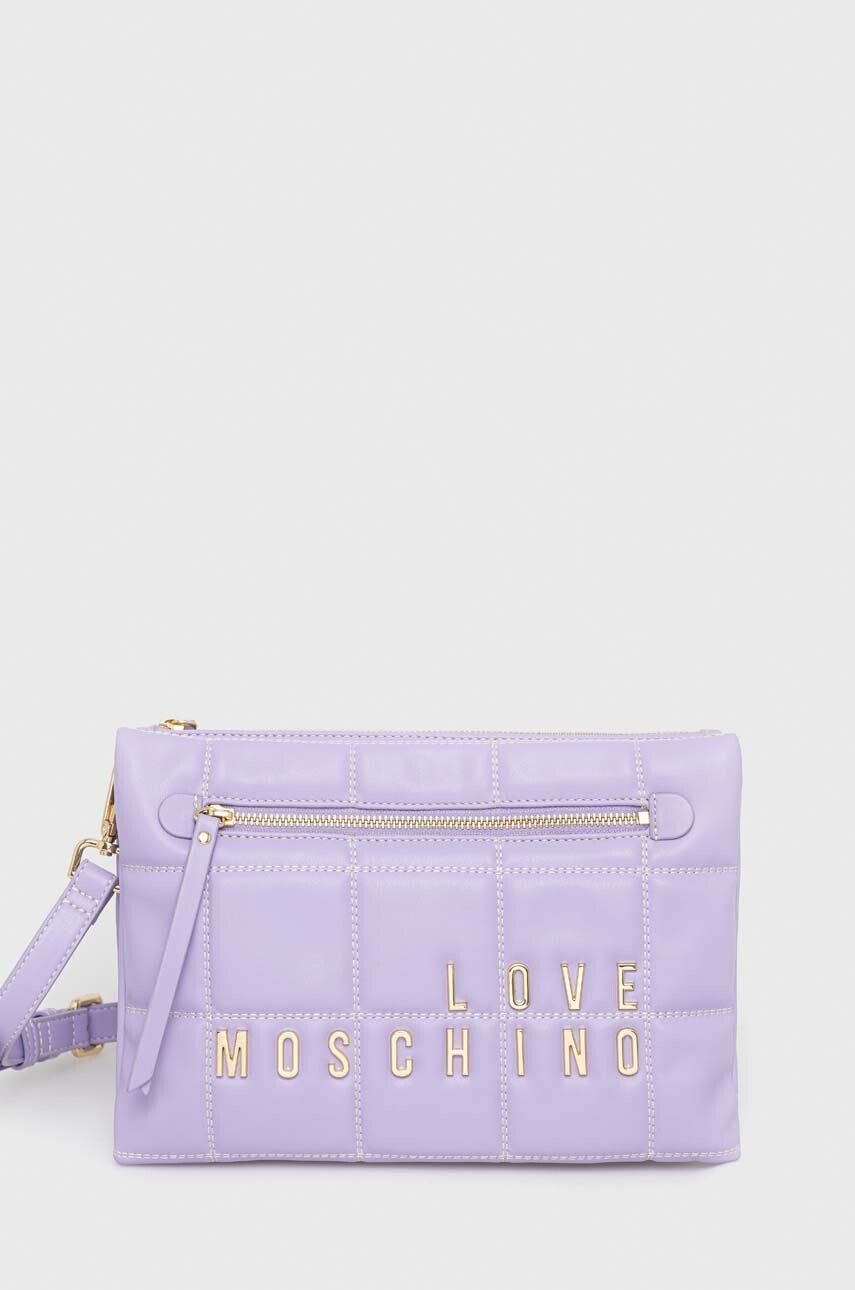 Love Moschino poseta culoarea violet - Pled.ro