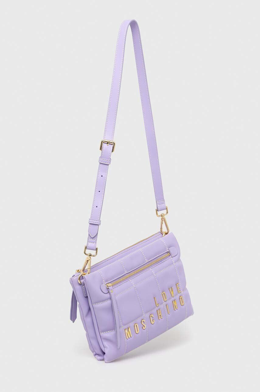 Love Moschino poseta culoarea violet - Pled.ro