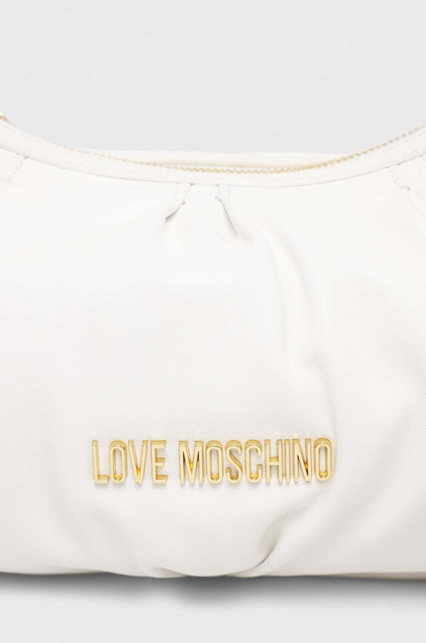 Love Moschino poseta culoarea alb - Pled.ro