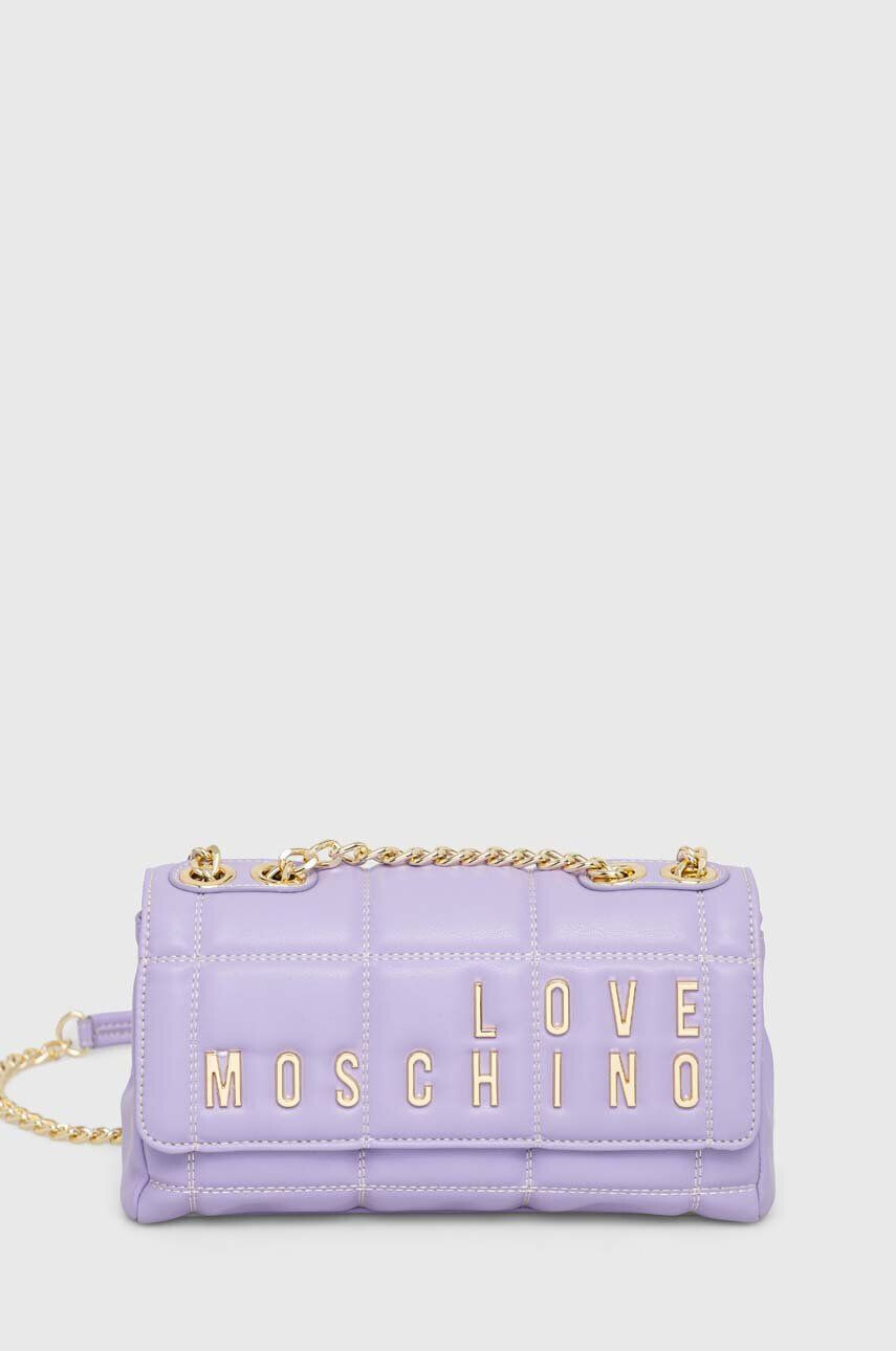 Love Moschino poseta culoarea violet - Pled.ro