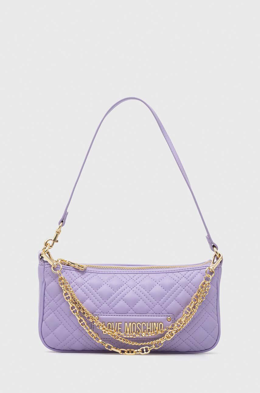 Love Moschino poseta culoarea violet - Pled.ro