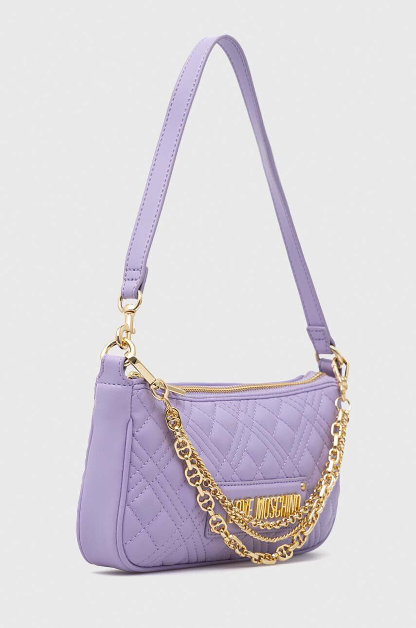 Love Moschino poseta culoarea violet - Pled.ro