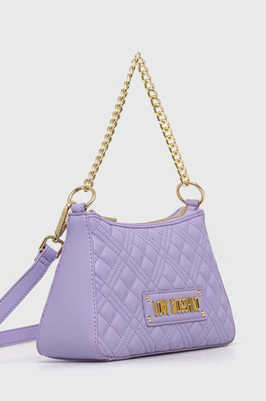 Love Moschino poseta culoarea violet - Pled.ro