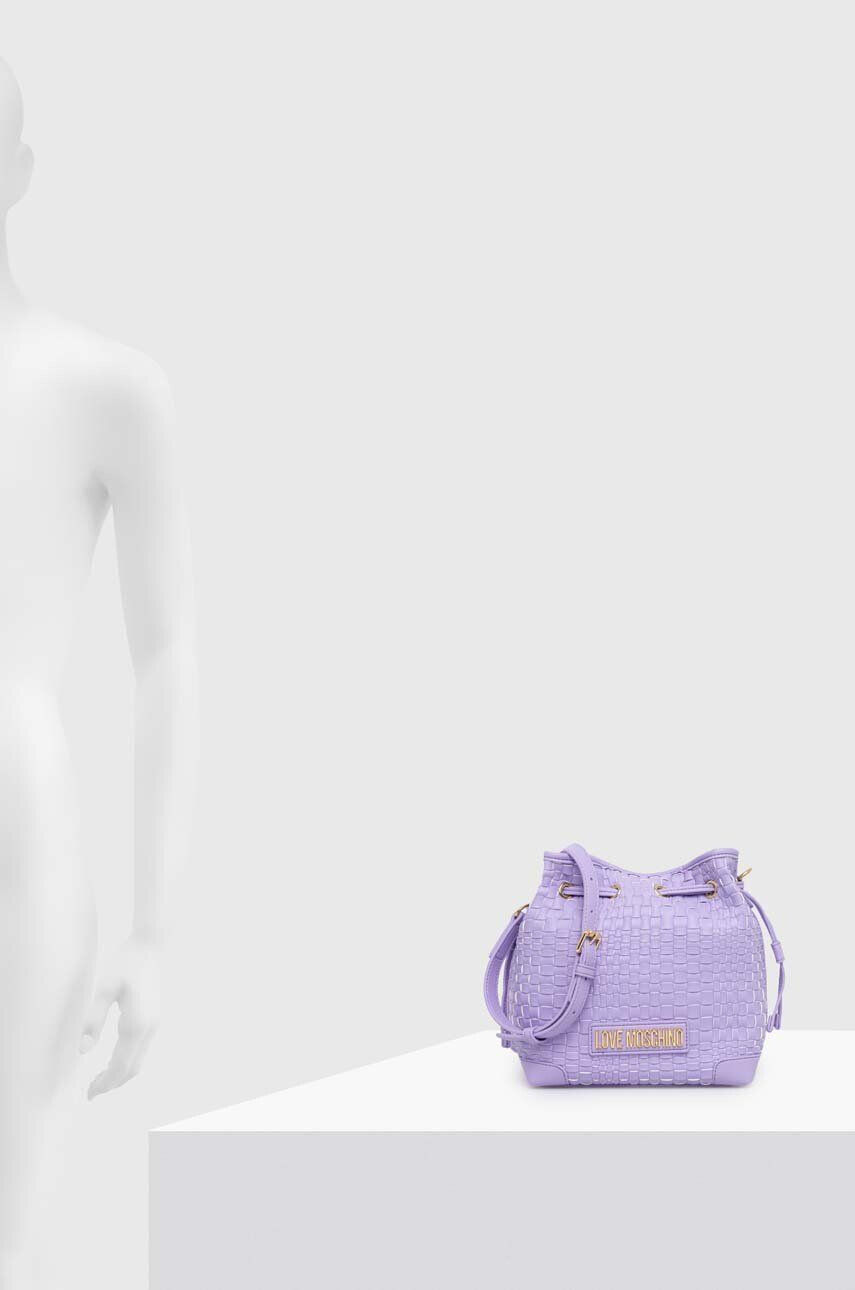 Love Moschino poseta culoarea violet - Pled.ro