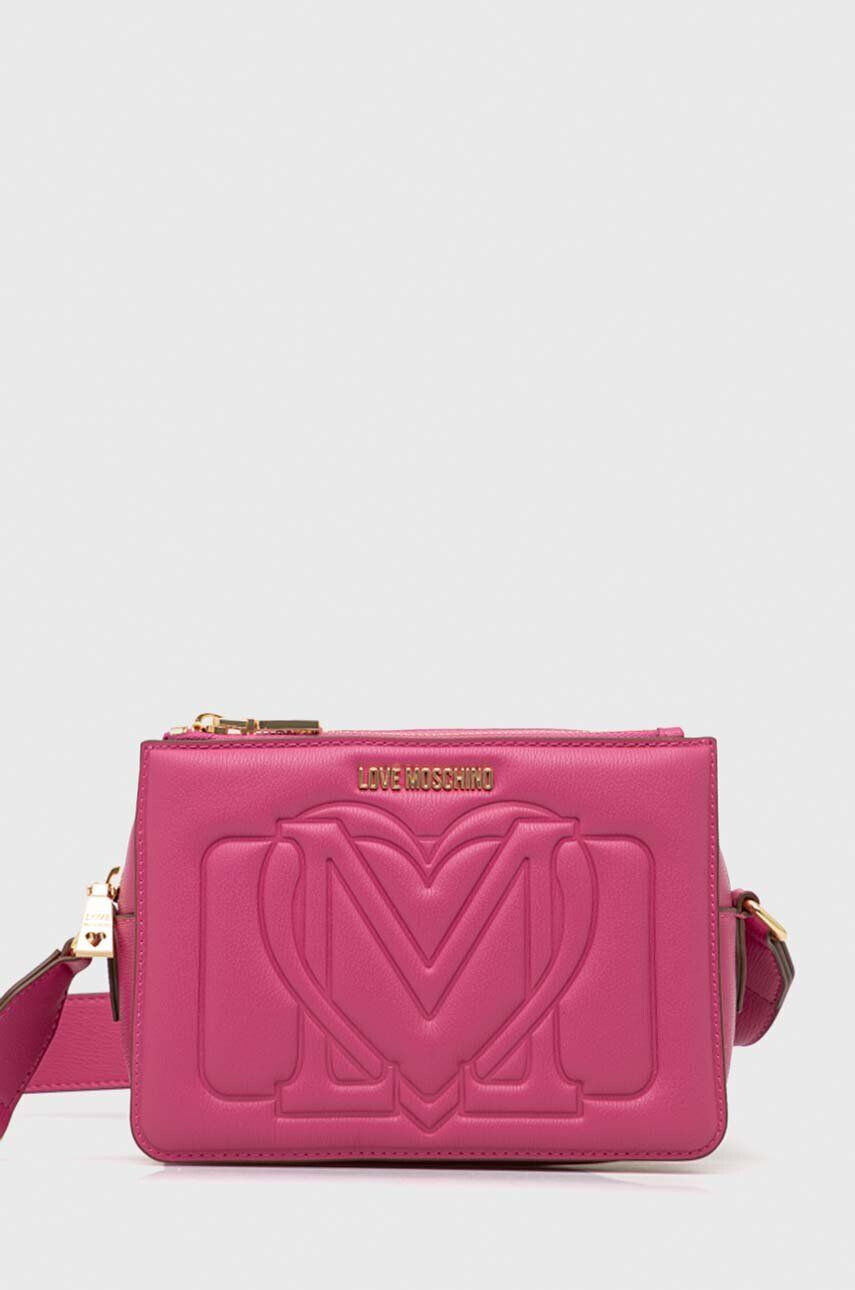 Love Moschino poseta culoarea roz - Pled.ro