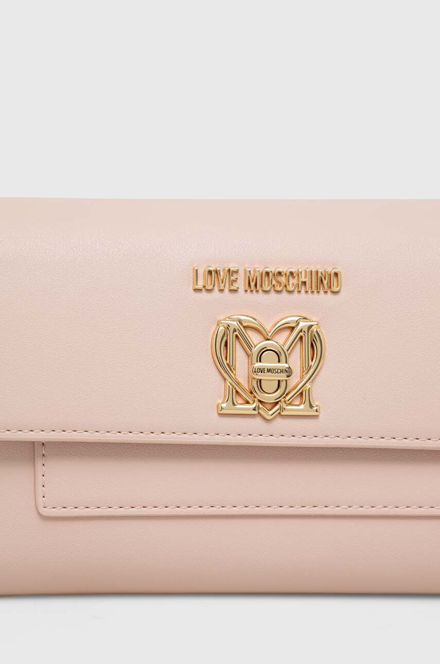 Love Moschino poseta culoarea bej - Pled.ro