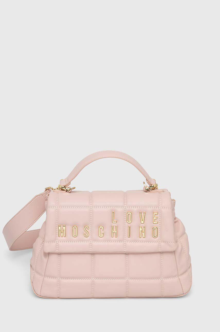 Love Moschino poseta culoarea roz - Pled.ro