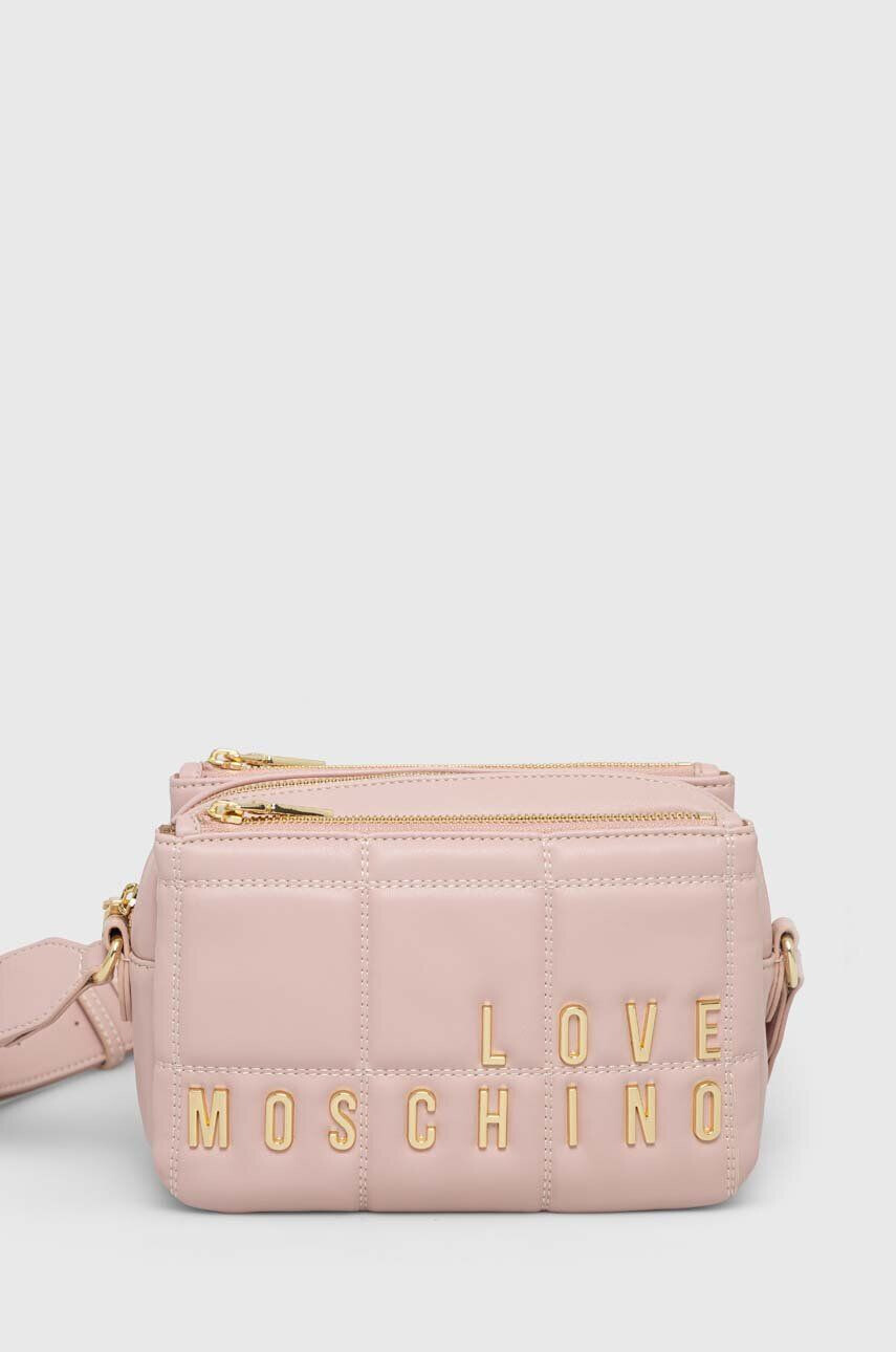 Love Moschino poseta culoarea roz - Pled.ro