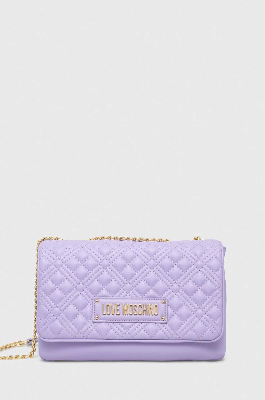 Love Moschino poseta culoarea violet - Pled.ro