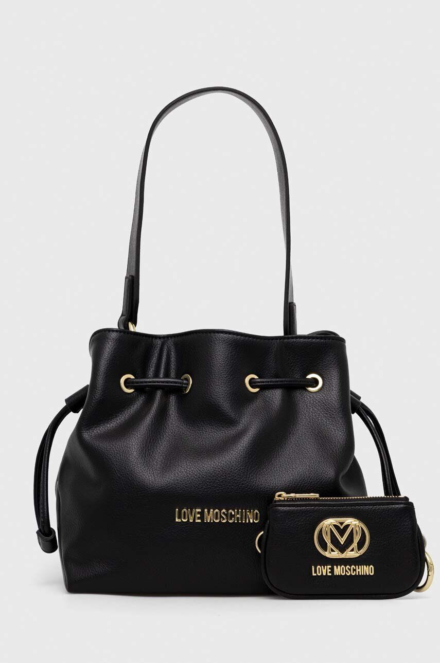 Love Moschino poseta culoarea negru - Pled.ro