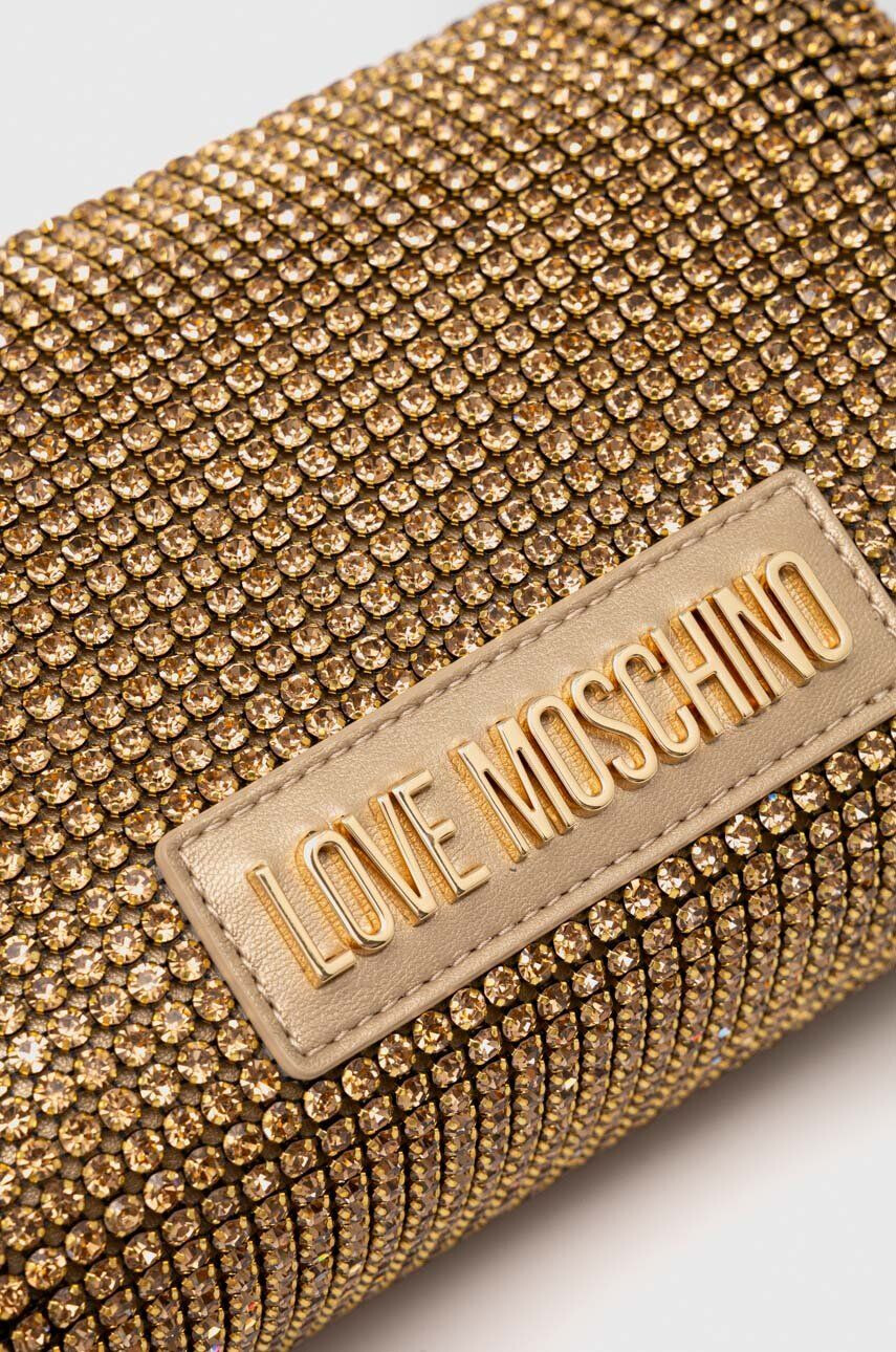 Love Moschino poseta culoarea auriu - Pled.ro