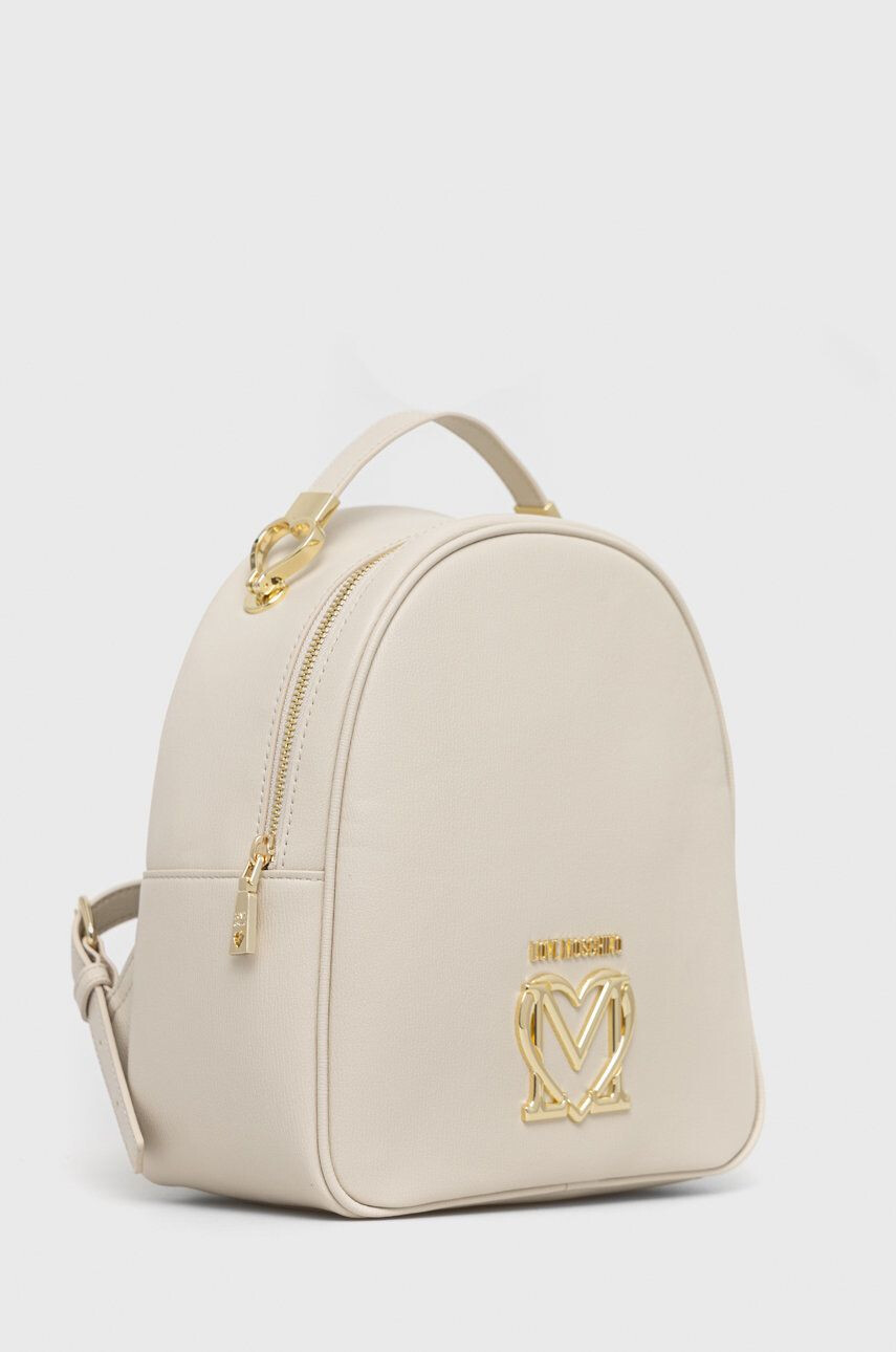 Love Moschino rucsac femei culoarea maro mic cu imprimeu - Pled.ro