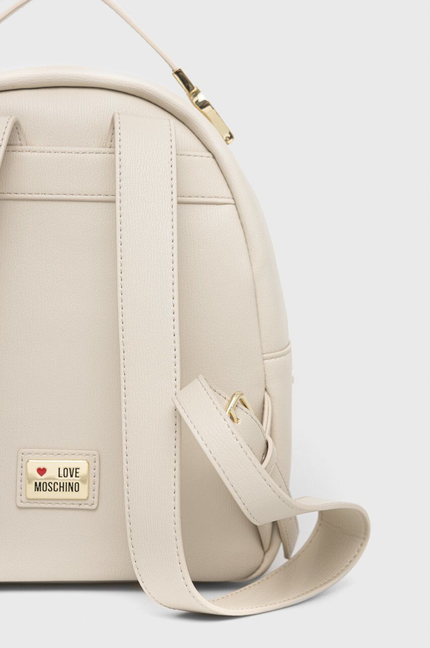 Love Moschino rucsac femei culoarea maro mic cu imprimeu - Pled.ro