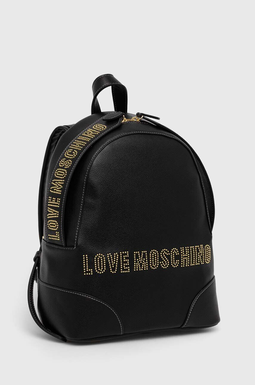 Love Moschino rucsac femei culoarea negru mic cu imprimeu - Pled.ro