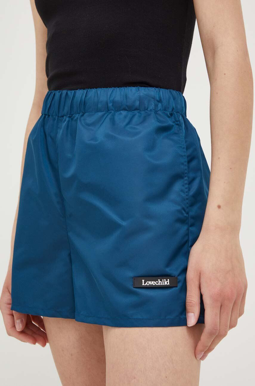 Lovechild pantaloni scurti femei neted high waist - Pled.ro