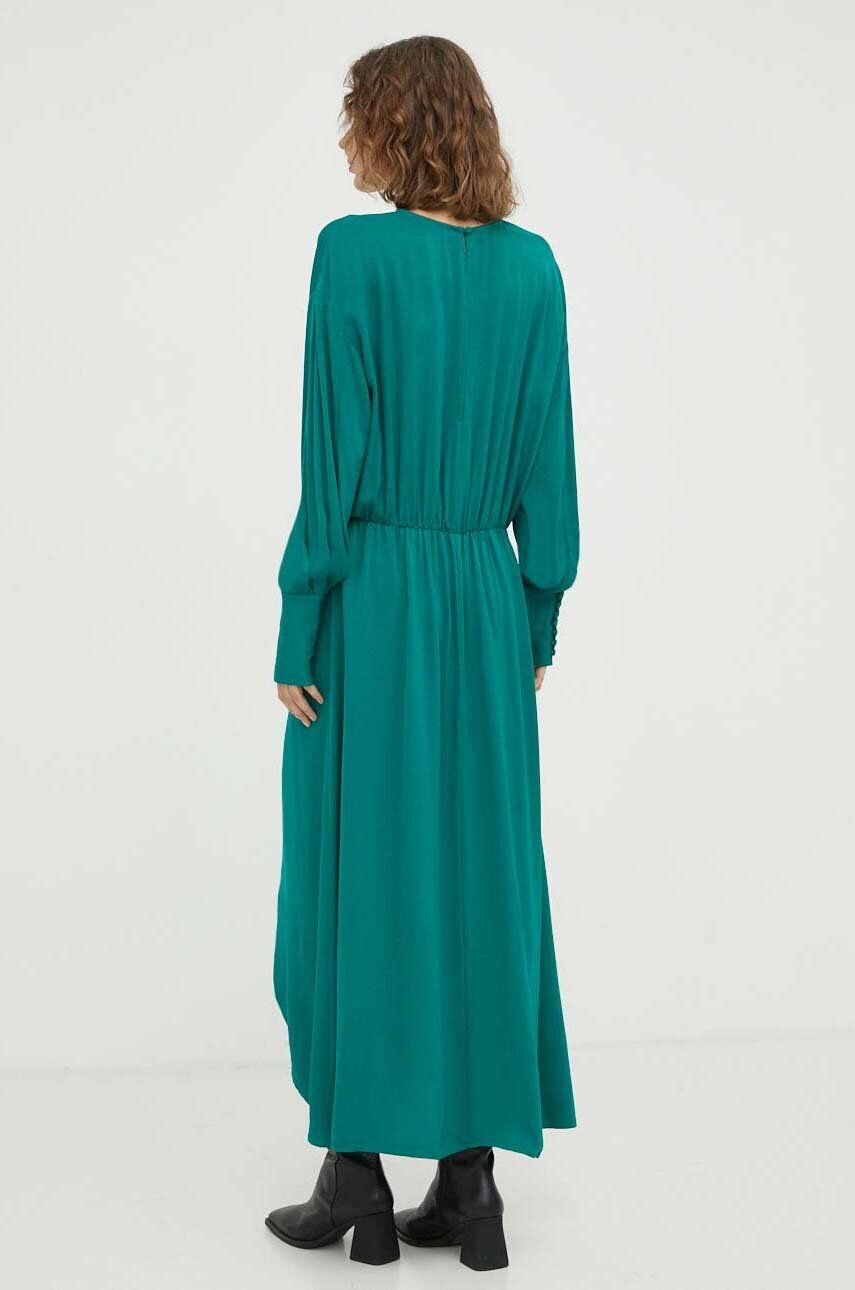 Lovechild rochie culoarea verde maxi drept - Pled.ro