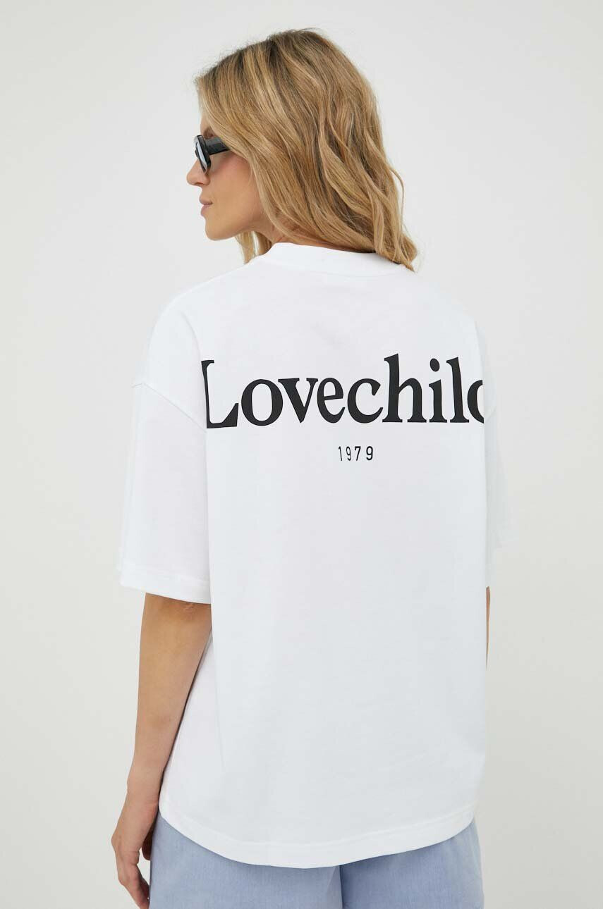 Lovechild tricou din bumbac culoarea alb - Pled.ro