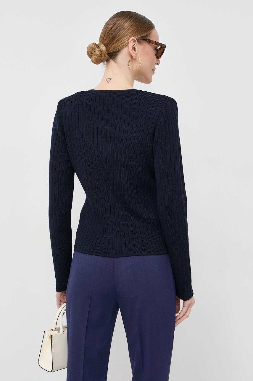 Luisa Spagnoli cardigan din lana culoarea albastru marin light - Pled.ro