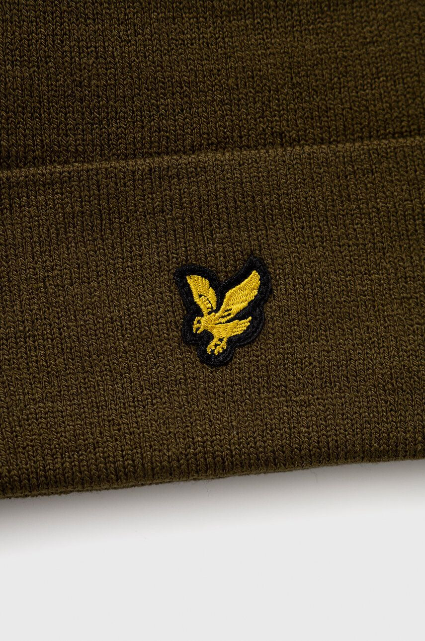 Lyle & Scott Căciulă culoarea verde din tesatura neteda - Pled.ro