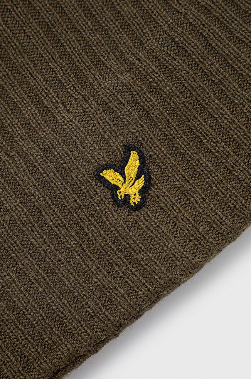 Lyle & Scott Căciulă culoarea verde din tesatura neteda - Pled.ro