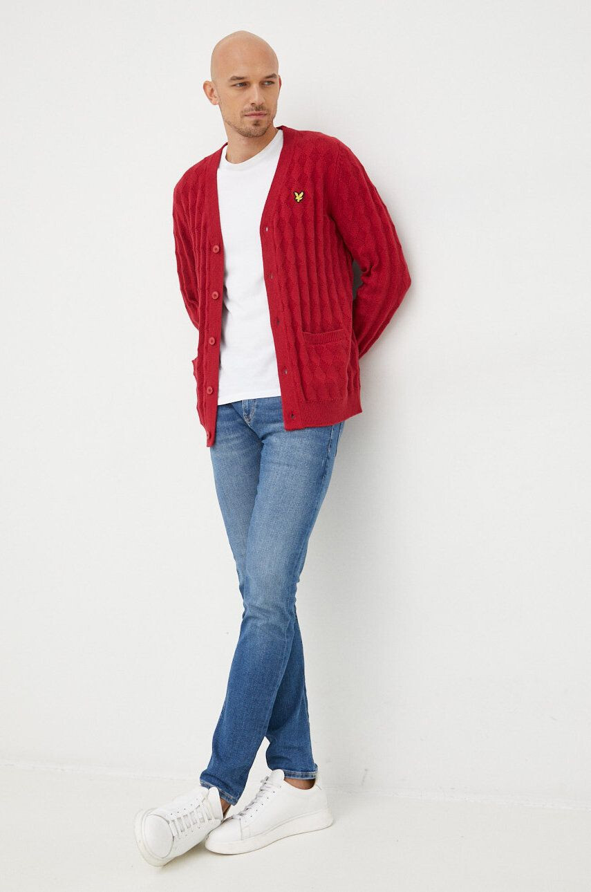 Lyle & Scott cardigan din amestec de lana - Pled.ro