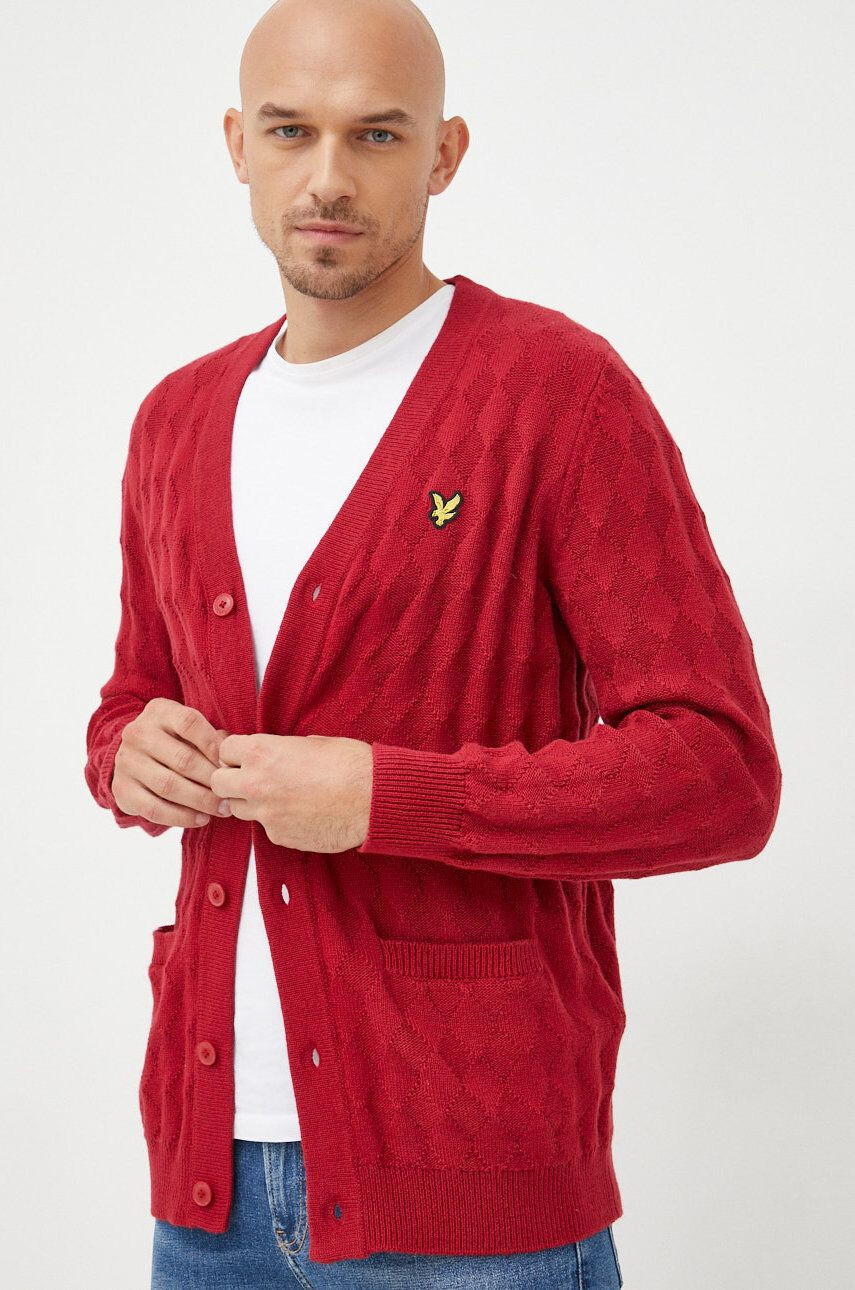 Lyle & Scott cardigan din amestec de lana - Pled.ro