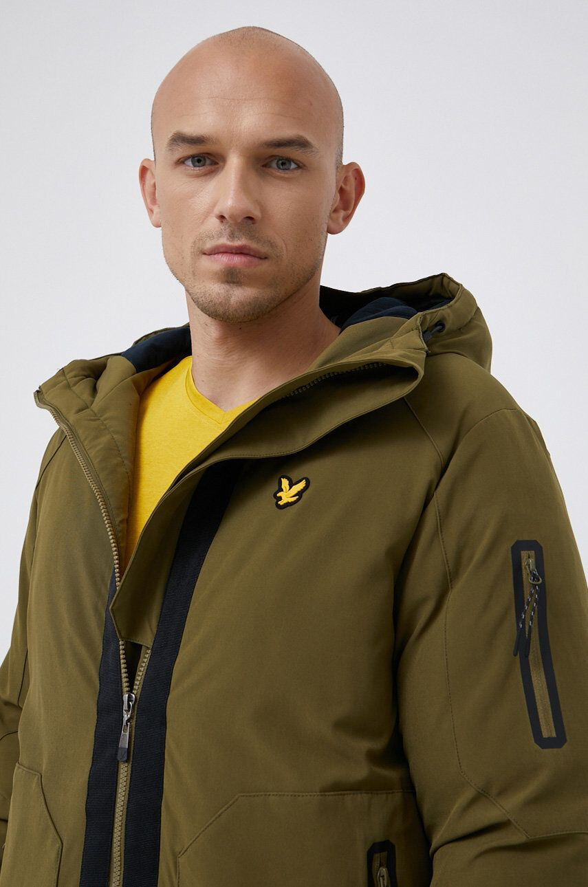 Lyle & Scott Geacă bărbați culoarea verde de iarnă - Pled.ro