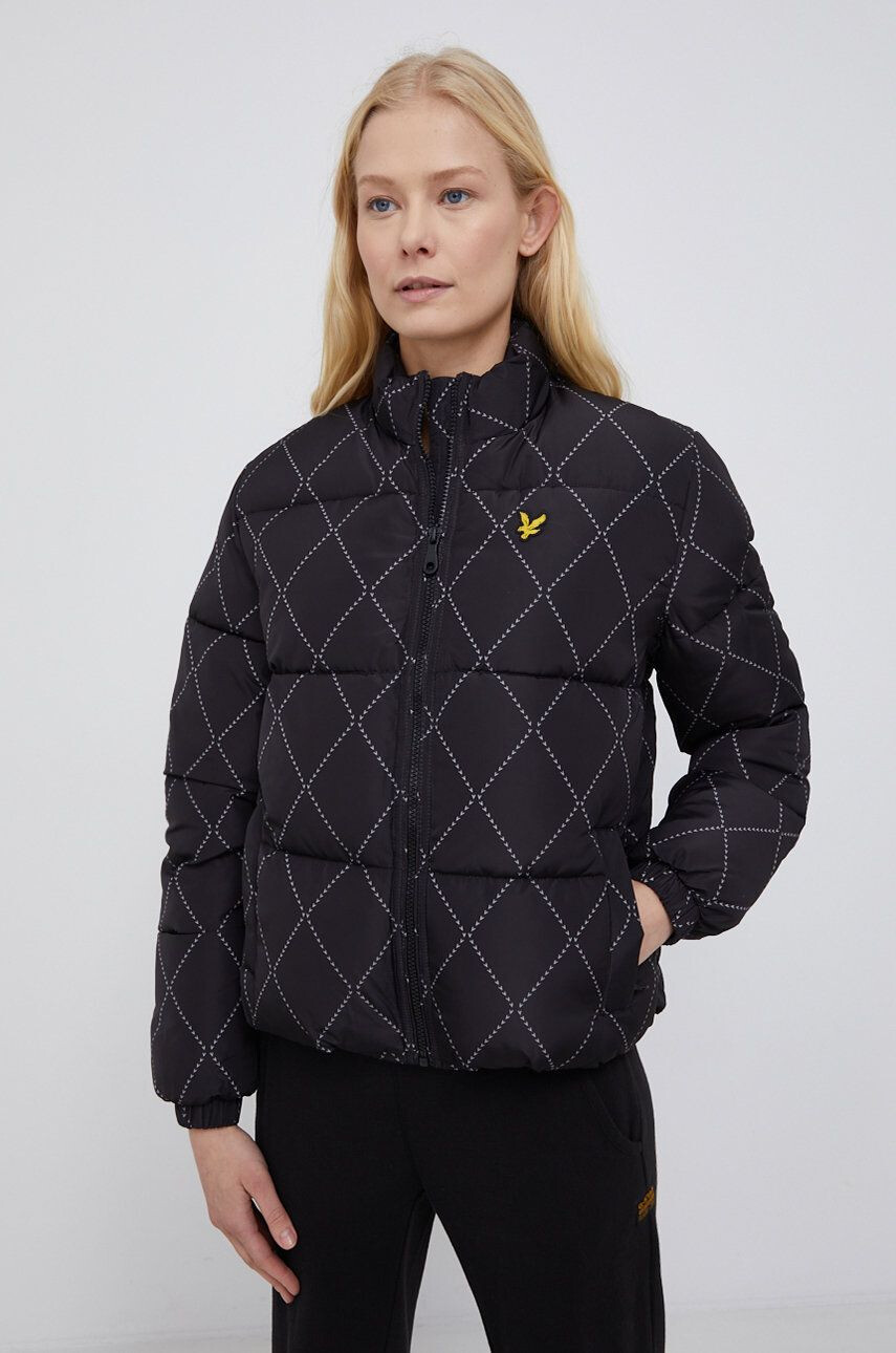 Lyle & Scott Geacă culoarea negru de iarnă - Pled.ro