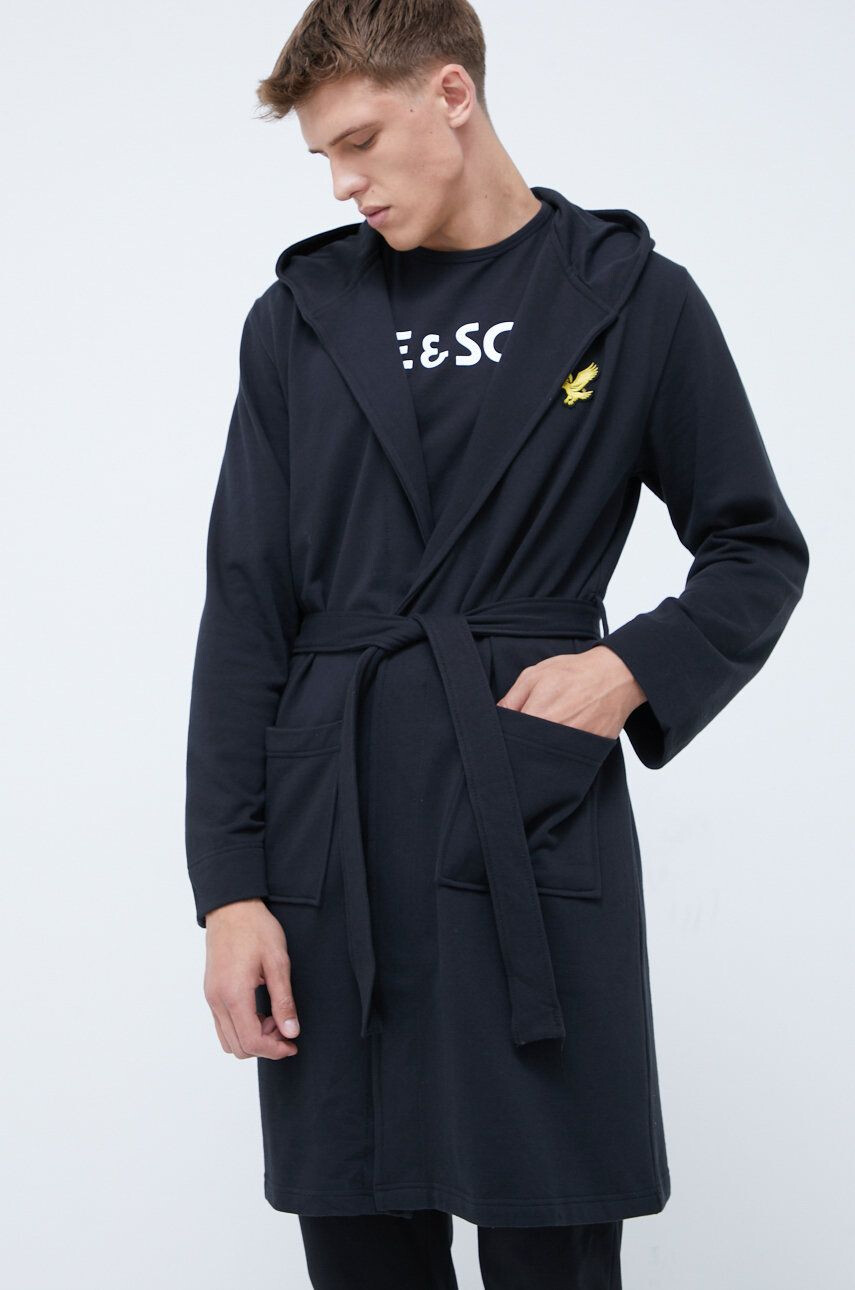 Lyle & Scott halat de baie din bumbac Enzo - Pled.ro