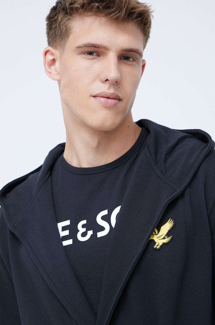 Lyle & Scott halat de baie din bumbac Enzo - Pled.ro