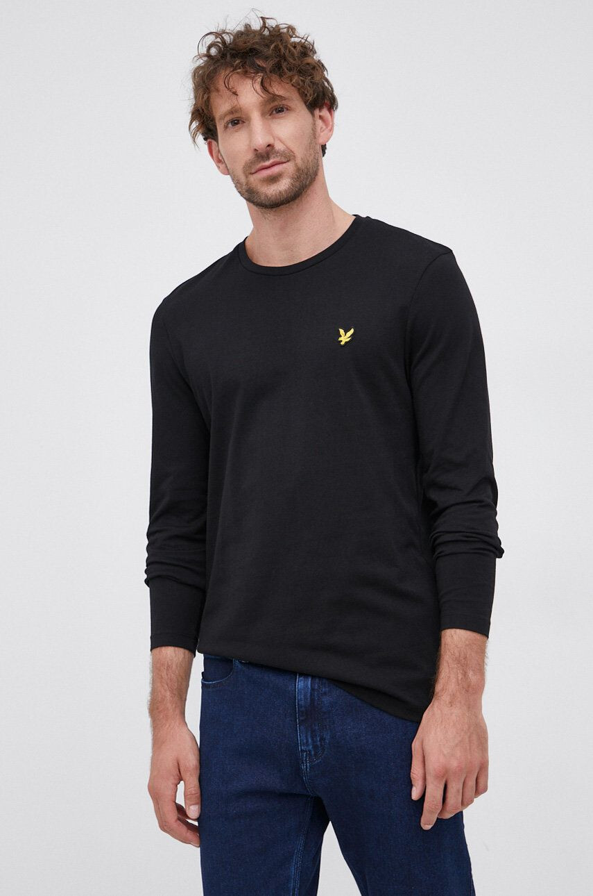 Lyle & Scott Longsleeve din bumbac - Pled.ro