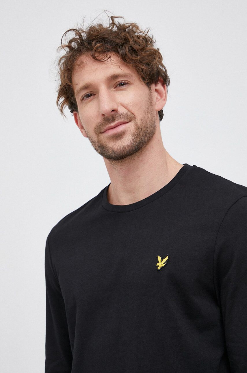 Lyle & Scott Longsleeve din bumbac - Pled.ro