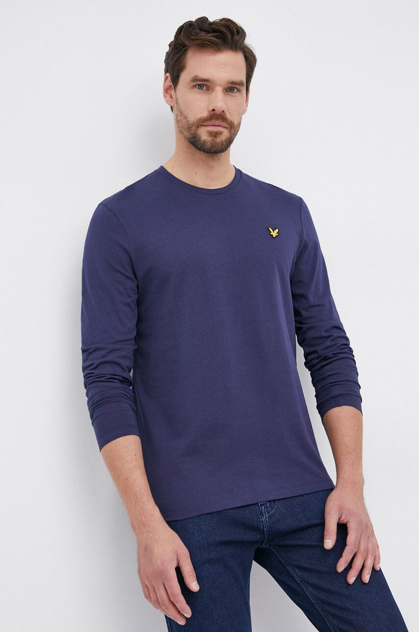 Lyle & Scott Longsleeve din bumbac - Pled.ro