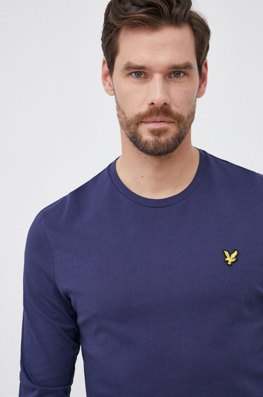 Lyle & Scott Longsleeve din bumbac - Pled.ro