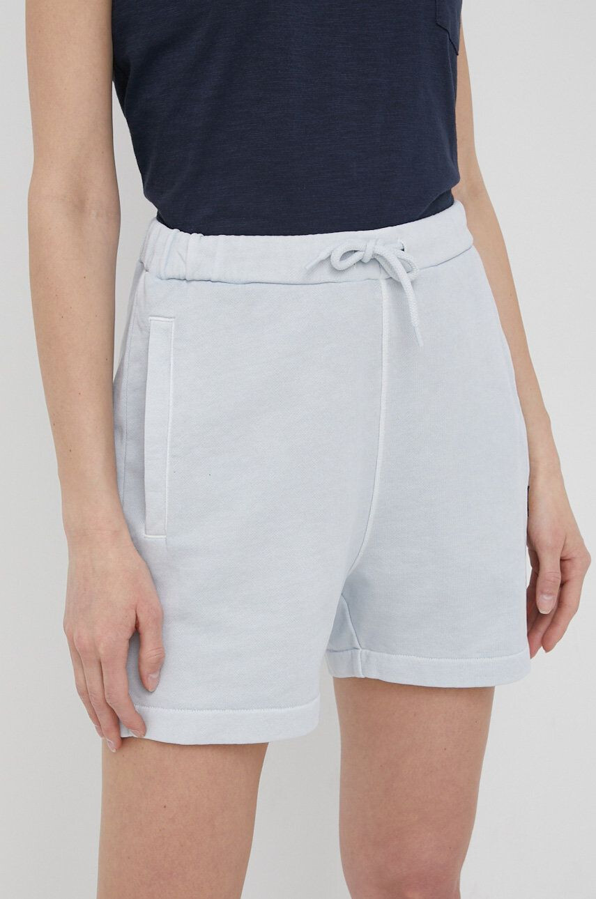 Lyle & Scott pantaloni scurti din bumbac femei neted high waist - Pled.ro