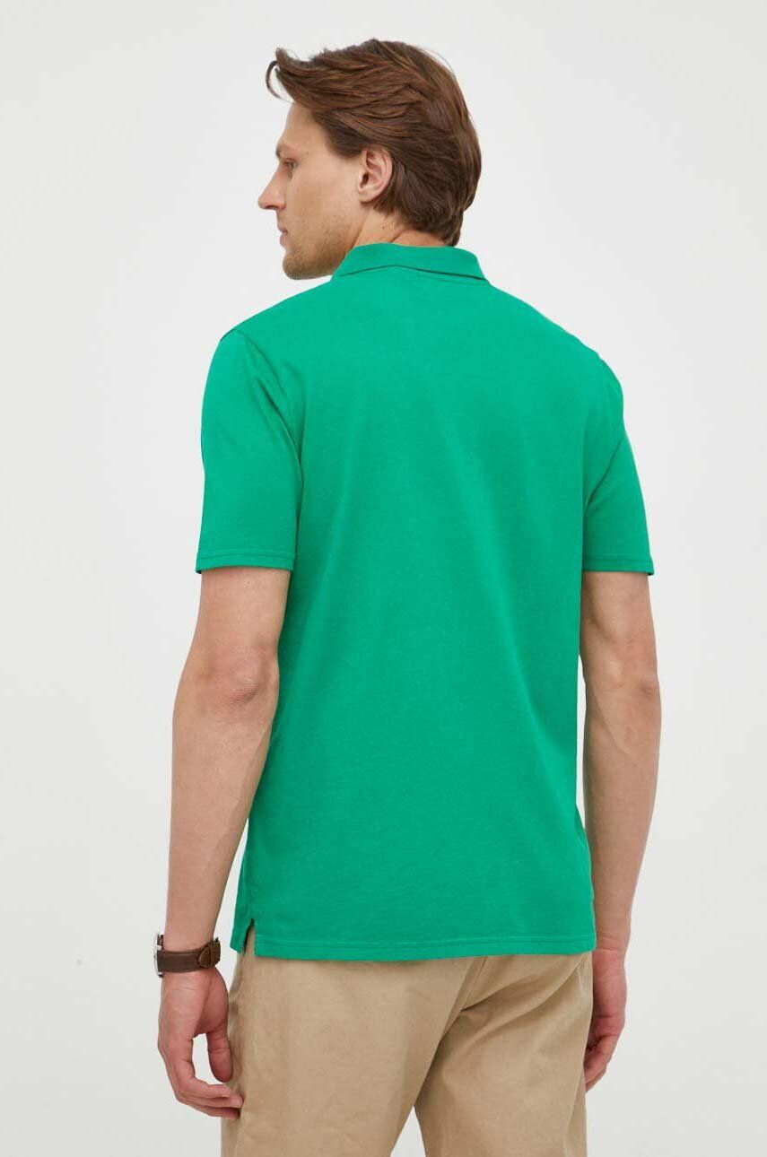 Lyle & Scott polo de bumbac culoarea verde neted - Pled.ro