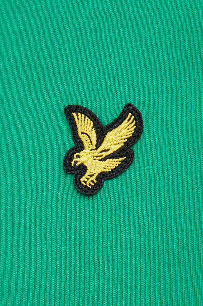 Lyle & Scott polo de bumbac culoarea verde neted - Pled.ro