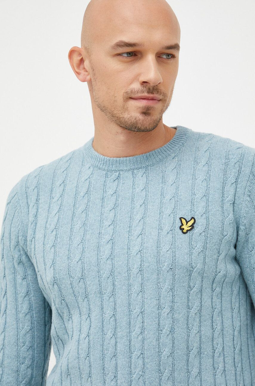 Lyle & Scott pulover din amestec de lana barbati light - Pled.ro