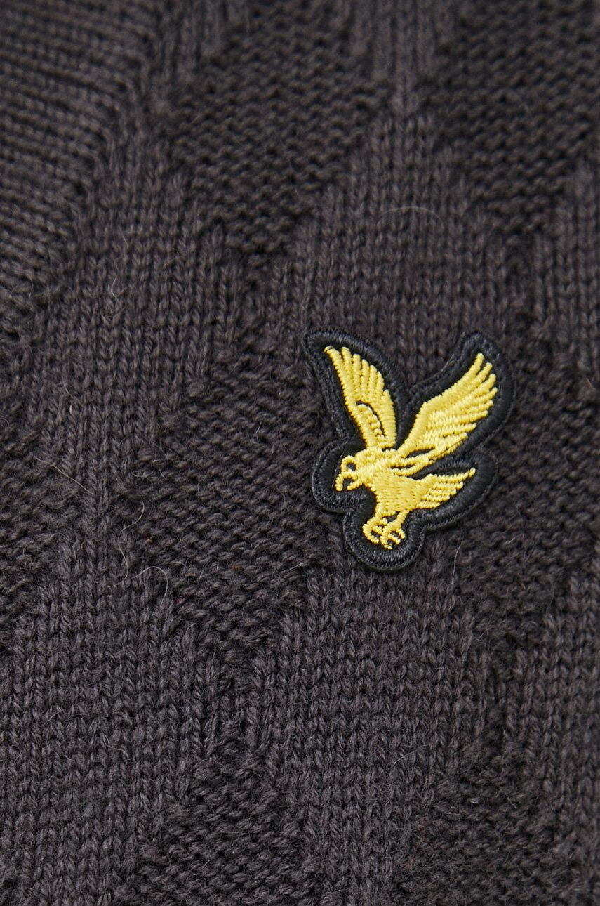 Lyle & Scott pulover din amestec de lana barbati culoarea gri - Pled.ro