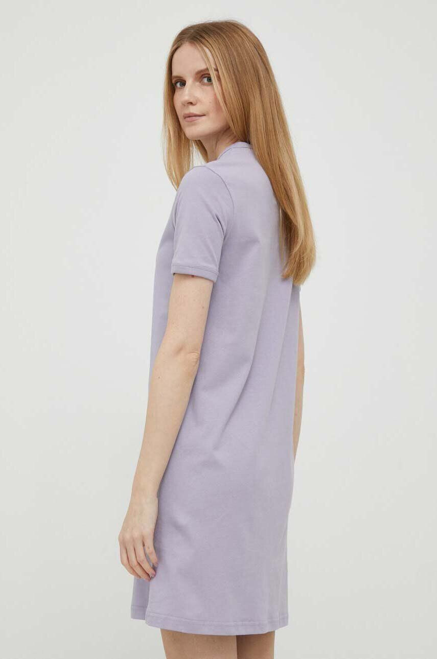 Lyle & Scott rochie din bumbac culoarea violet mini drept - Pled.ro