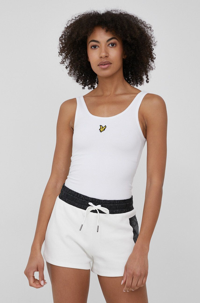 Lyle & Scott top femei culoarea gri - Pled.ro