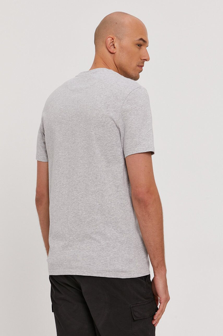 Lyle & Scott Tricou bărbați culoarea gri material neted - Pled.ro