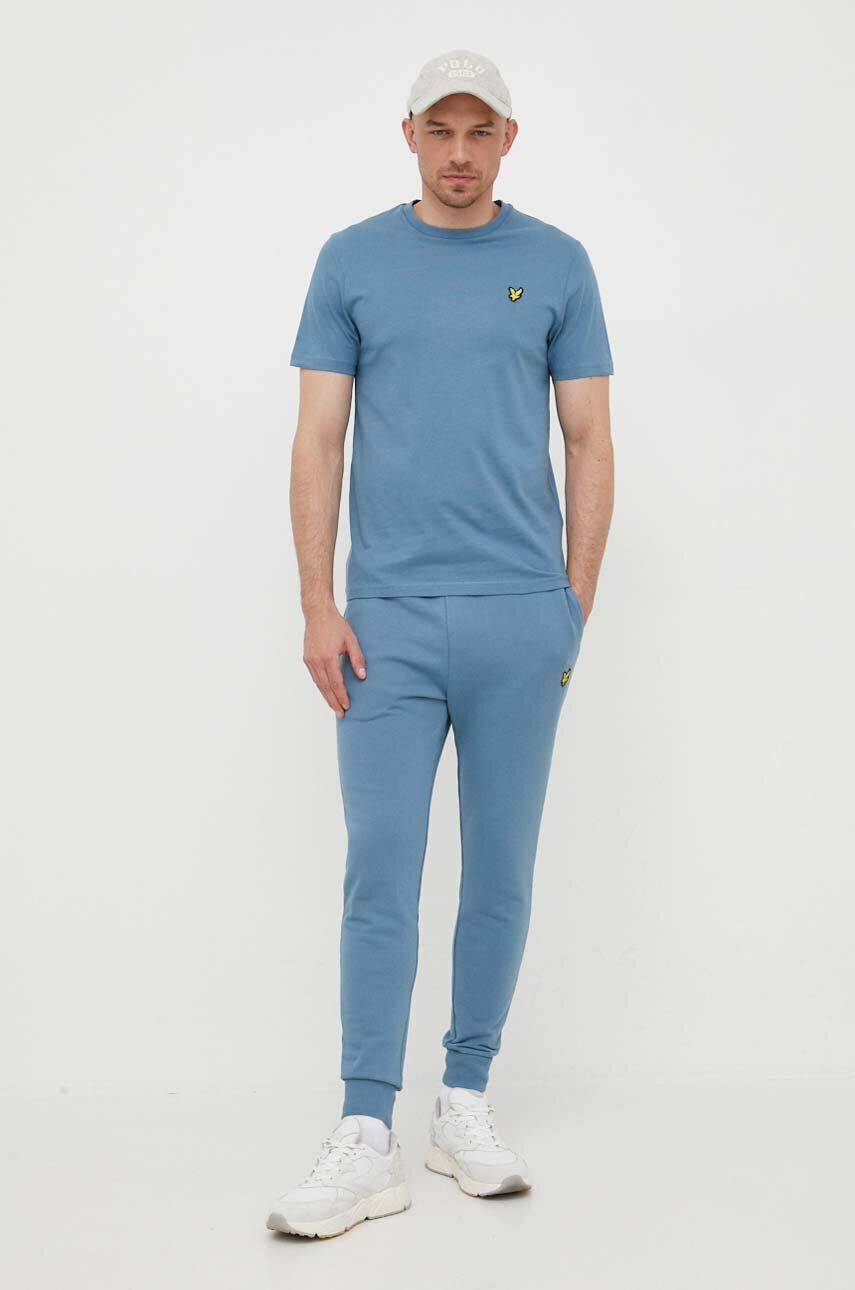 Lyle & Scott tricou din bumbac neted - Pled.ro