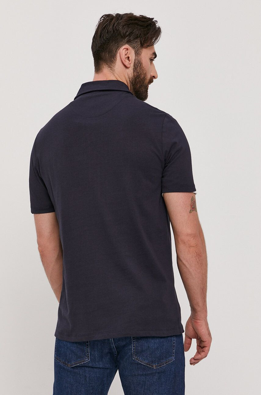 Lyle & Scott Tricou Polo bărbați culoarea albastru marin material neted - Pled.ro