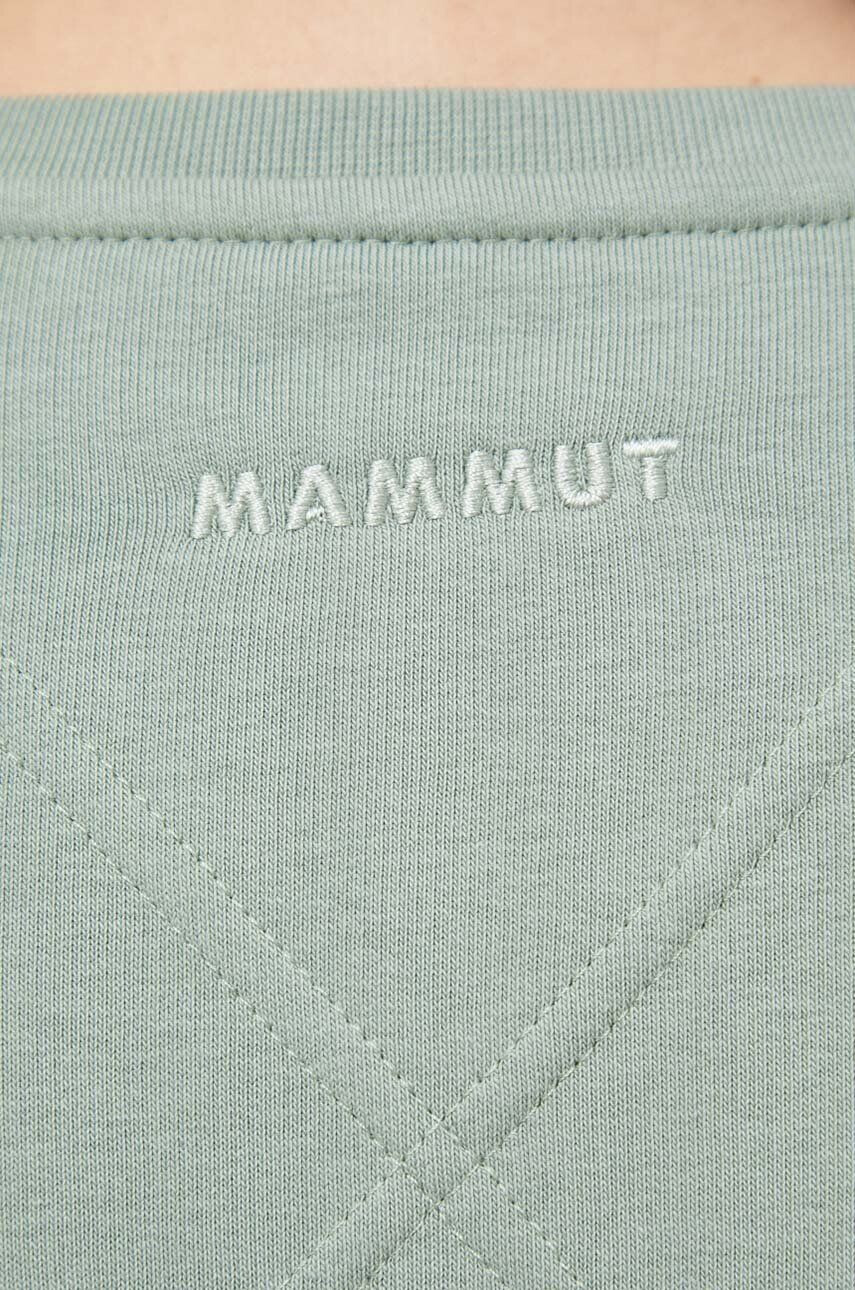 Mammut bluza Core ML Logo femei culoarea verde cu imprimeu - Pled.ro