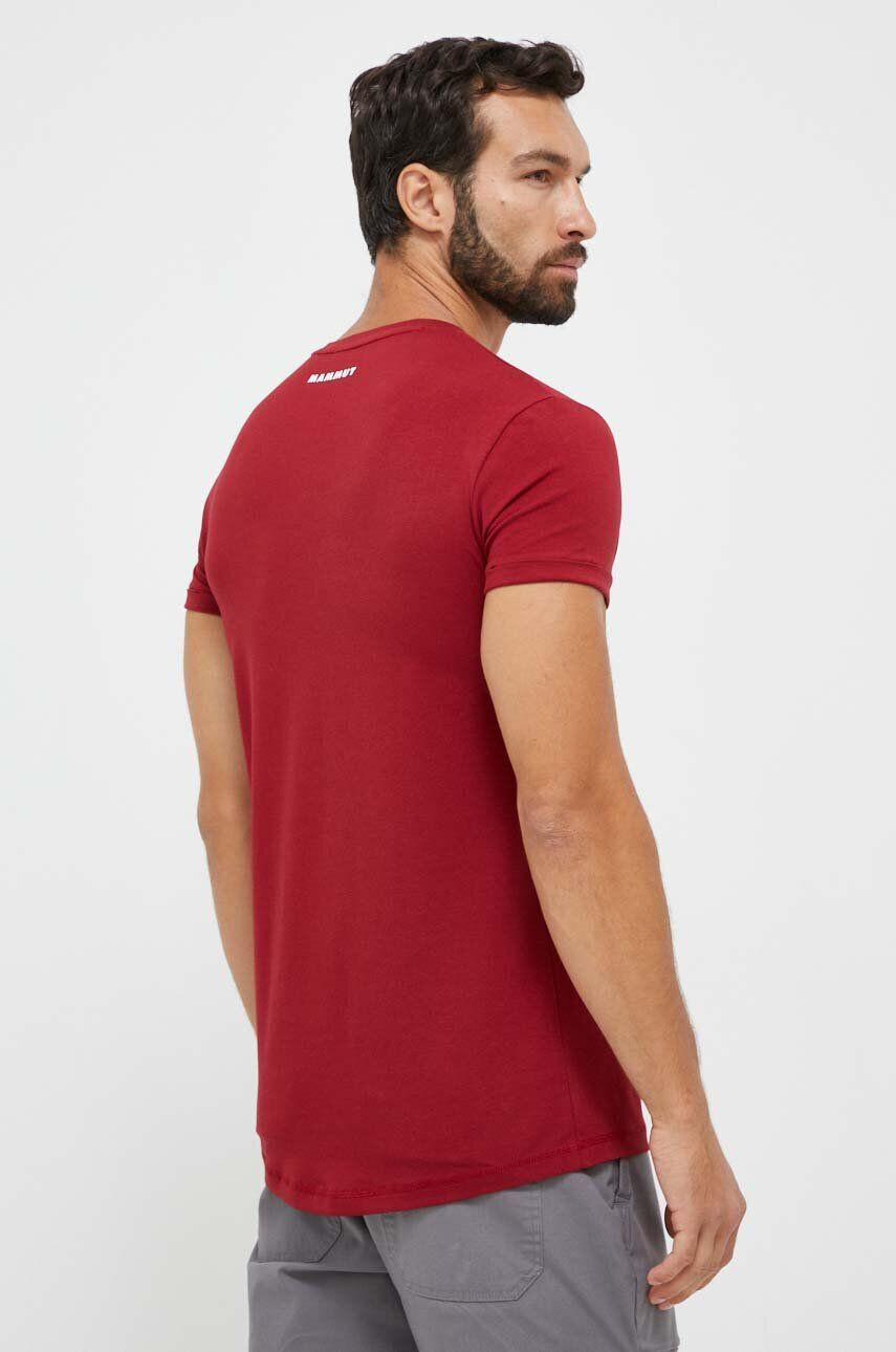 Mammut tricou Seon barbati culoarea rosu neted - Pled.ro