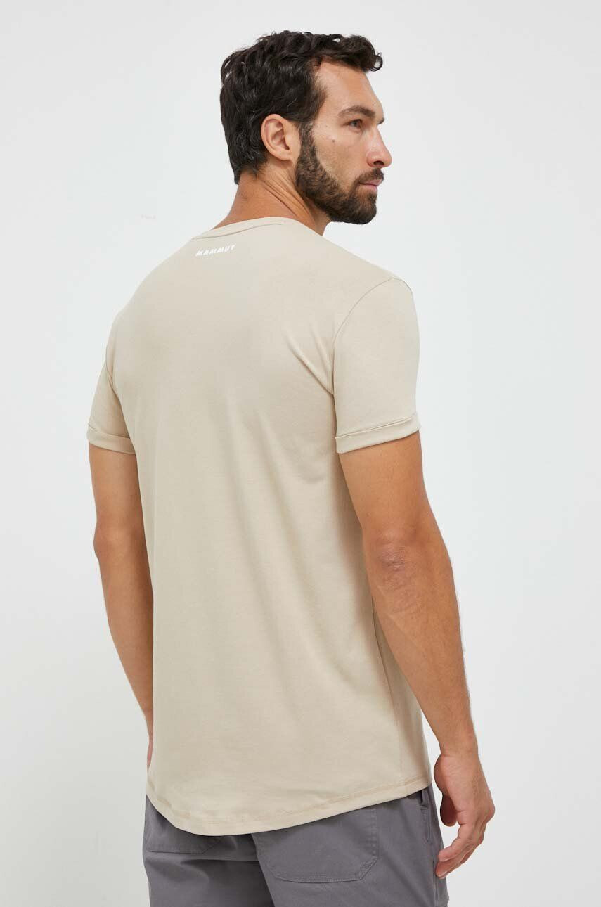 Mammut tricou Seon barbati culoarea bej neted - Pled.ro