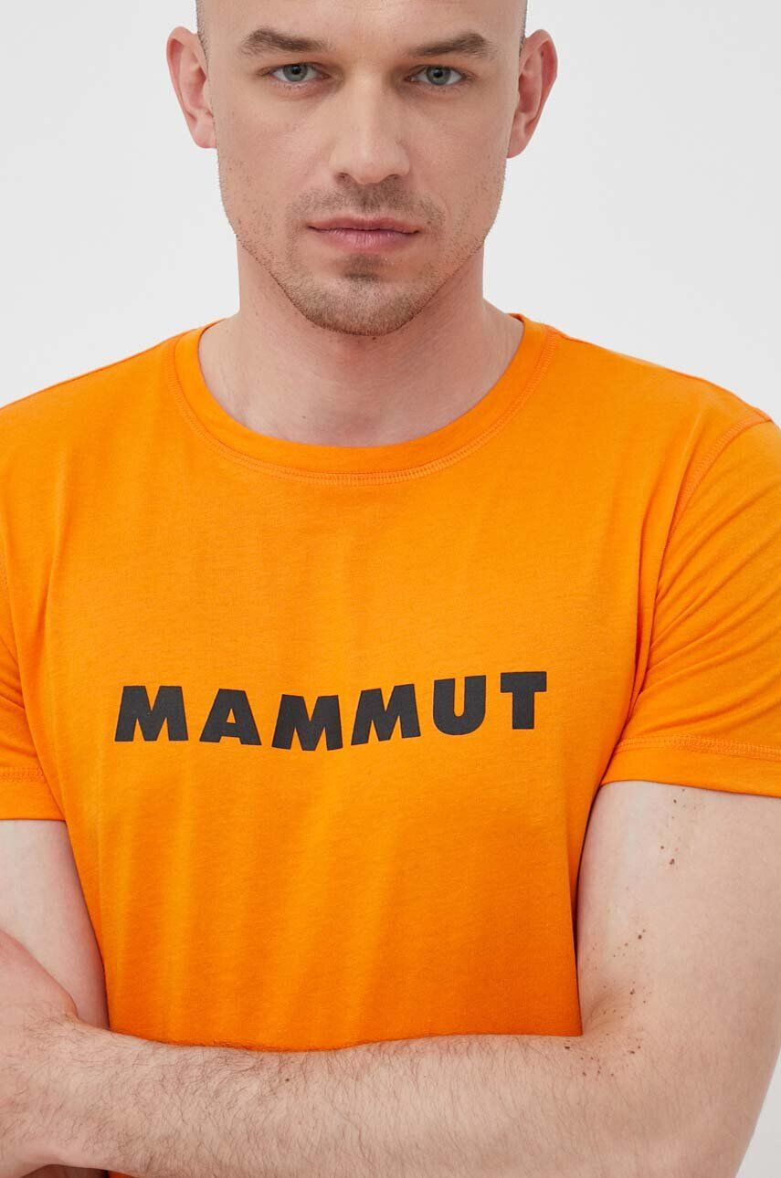 Mammut tricou sport Core Logo culoarea portocaliu cu imprimeu - Pled.ro